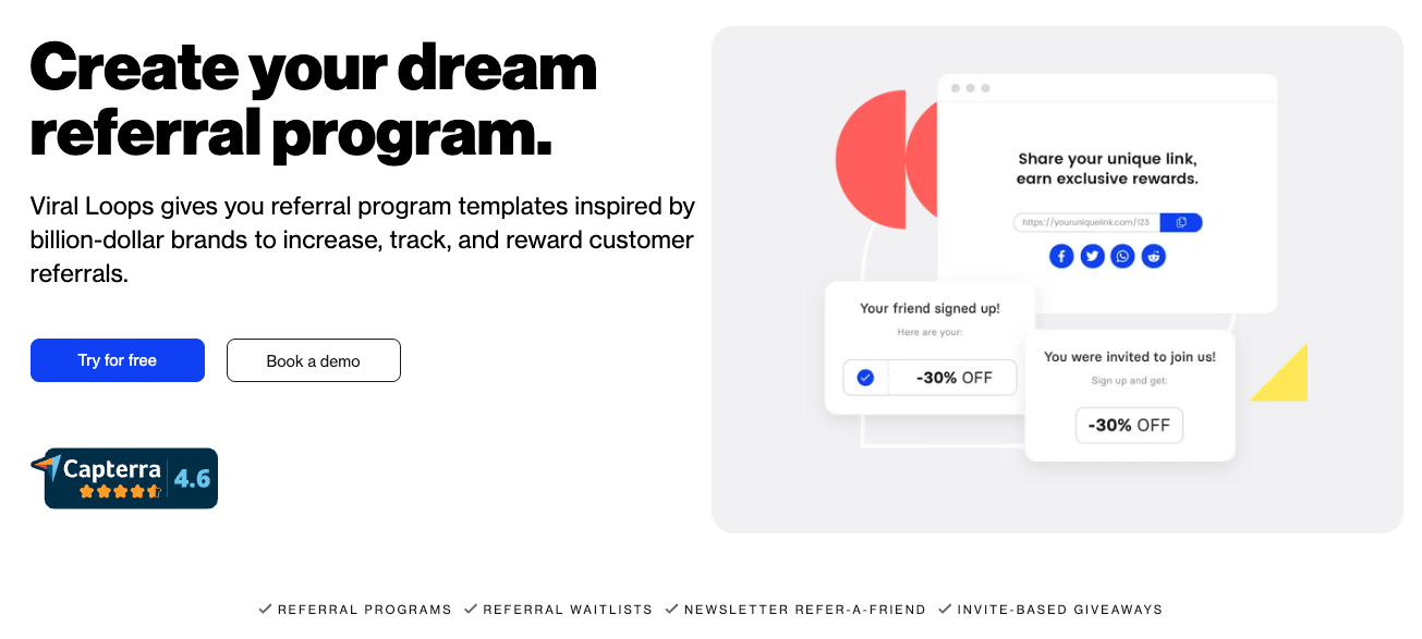 Viral Loops website screenshot